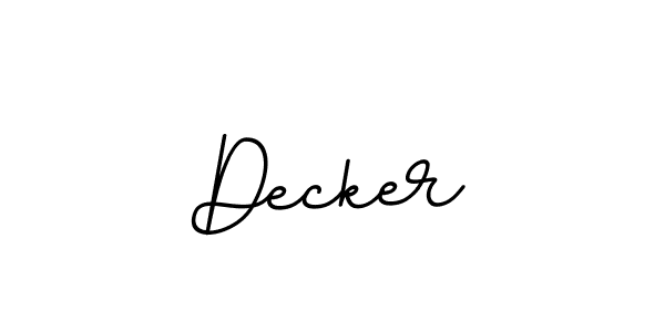 You should practise on your own different ways (BallpointsItalic-DORy9) to write your name (Decker) in signature. don't let someone else do it for you. Decker signature style 11 images and pictures png