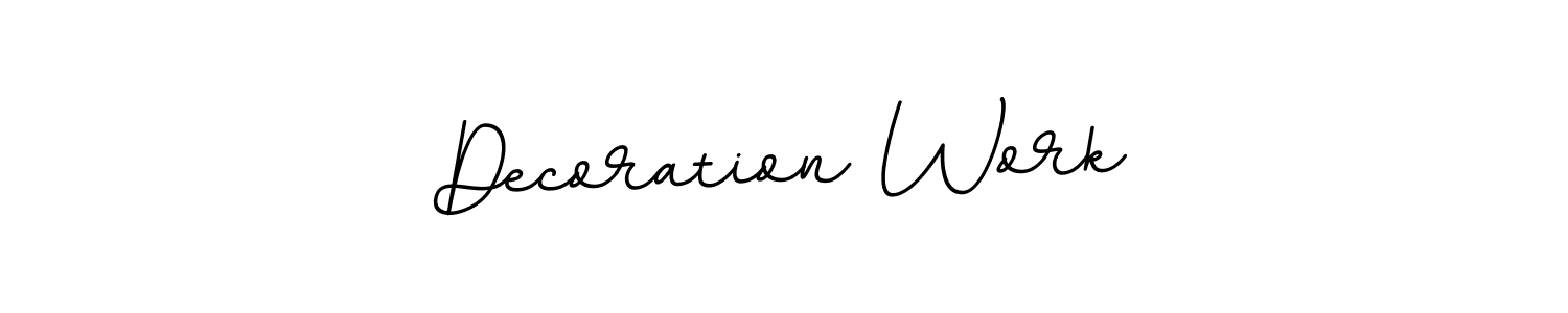 It looks lik you need a new signature style for name Decoration Work. Design unique handwritten (BallpointsItalic-DORy9) signature with our free signature maker in just a few clicks. Decoration Work signature style 11 images and pictures png