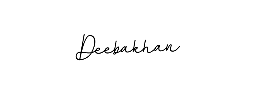 Design your own signature with our free online signature maker. With this signature software, you can create a handwritten (BallpointsItalic-DORy9) signature for name Deebakhan. Deebakhan signature style 11 images and pictures png