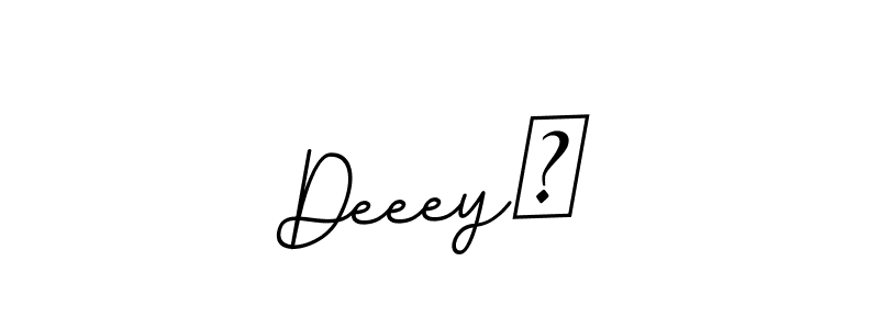 How to make Deeey– name signature. Use BallpointsItalic-DORy9 style for creating short signs online. This is the latest handwritten sign. Deeey– signature style 11 images and pictures png