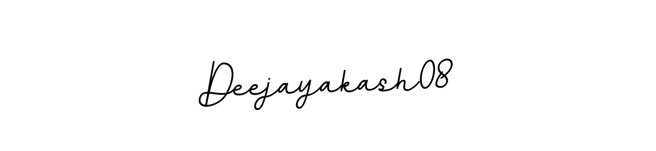 Make a beautiful signature design for name Deejayakash08. With this signature (BallpointsItalic-DORy9) style, you can create a handwritten signature for free. Deejayakash08 signature style 11 images and pictures png