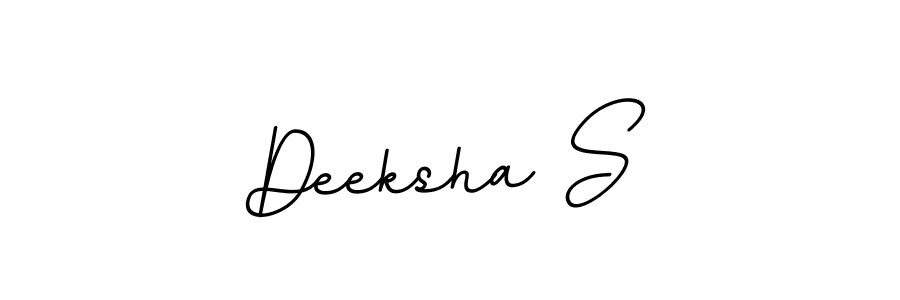 Deeksha S stylish signature style. Best Handwritten Sign (BallpointsItalic-DORy9) for my name. Handwritten Signature Collection Ideas for my name Deeksha S. Deeksha S signature style 11 images and pictures png