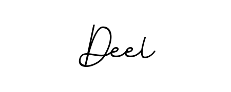 A sleek calligraphic signature for name Deel utilizing BallpointsItalic-DORy9 styling. Great for adding personal signatures to photos and art. Deel signature style 11 images and pictures png