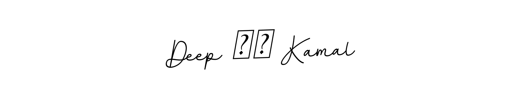 if you are searching for the best signature style for your name Deep ❤️ Kamal. so please give up your signature search. here we have designed multiple signature styles  using BallpointsItalic-DORy9. Deep ❤️ Kamal signature style 11 images and pictures png