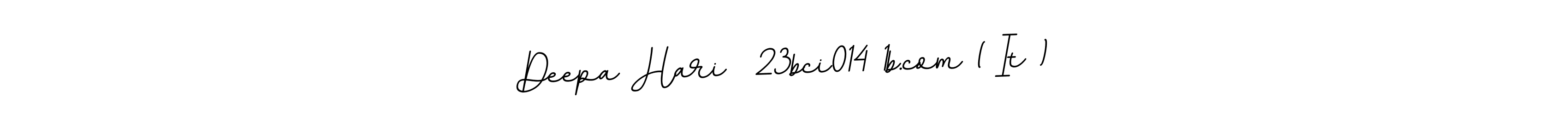 Also You can easily find your signature by using the search form. We will create Deepa Hari  23bci014 1b.com ( It ) name handwritten signature images for you free of cost using BallpointsItalic-DORy9 sign style. Deepa Hari  23bci014 1b.com ( It ) signature style 11 images and pictures png