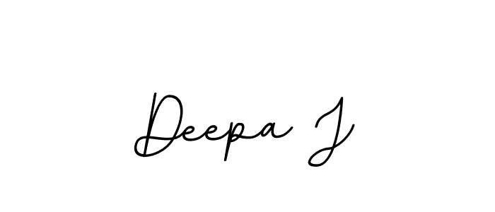 Make a beautiful signature design for name Deepa J. With this signature (BallpointsItalic-DORy9) style, you can create a handwritten signature for free. Deepa J signature style 11 images and pictures png