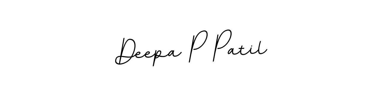 Make a beautiful signature design for name Deepa P Patil. With this signature (BallpointsItalic-DORy9) style, you can create a handwritten signature for free. Deepa P Patil signature style 11 images and pictures png