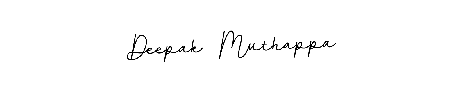 Design your own signature with our free online signature maker. With this signature software, you can create a handwritten (BallpointsItalic-DORy9) signature for name Deepak  Muthappa. Deepak  Muthappa signature style 11 images and pictures png
