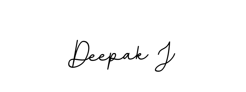 Make a beautiful signature design for name Deepak J. With this signature (BallpointsItalic-DORy9) style, you can create a handwritten signature for free. Deepak J signature style 11 images and pictures png