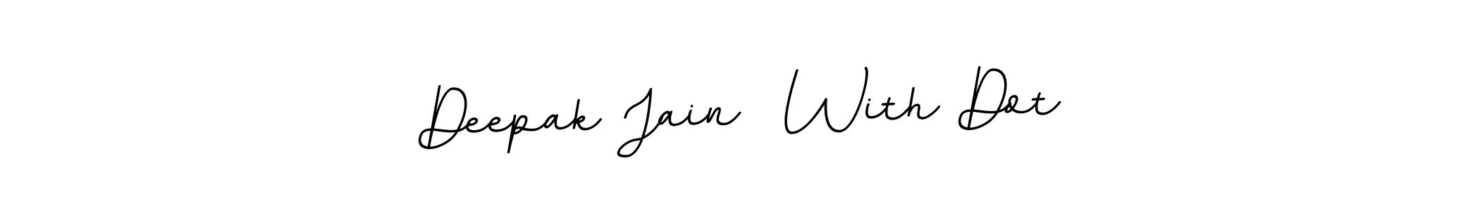 BallpointsItalic-DORy9 is a professional signature style that is perfect for those who want to add a touch of class to their signature. It is also a great choice for those who want to make their signature more unique. Get Deepak Jain  With Dot name to fancy signature for free. Deepak Jain  With Dot signature style 11 images and pictures png