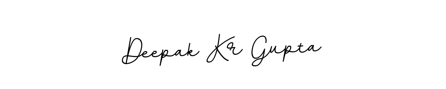 Make a beautiful signature design for name Deepak Kr Gupta. With this signature (BallpointsItalic-DORy9) style, you can create a handwritten signature for free. Deepak Kr Gupta signature style 11 images and pictures png