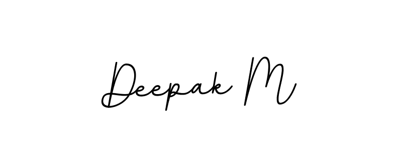 Create a beautiful signature design for name Deepak M. With this signature (BallpointsItalic-DORy9) fonts, you can make a handwritten signature for free. Deepak M signature style 11 images and pictures png