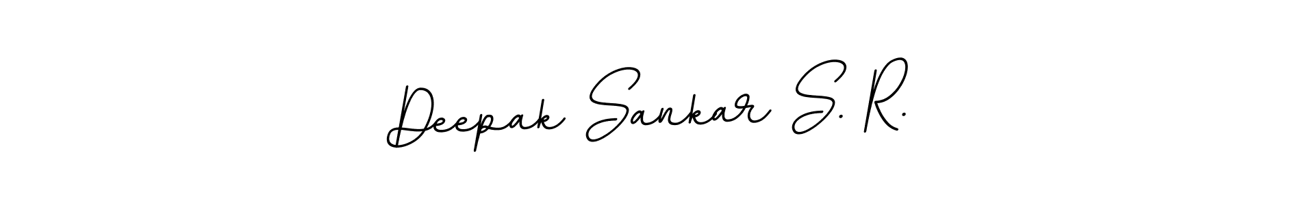 The best way (BallpointsItalic-DORy9) to make a short signature is to pick only two or three words in your name. The name Deepak Sankar S. R. include a total of six letters. For converting this name. Deepak Sankar S. R. signature style 11 images and pictures png
