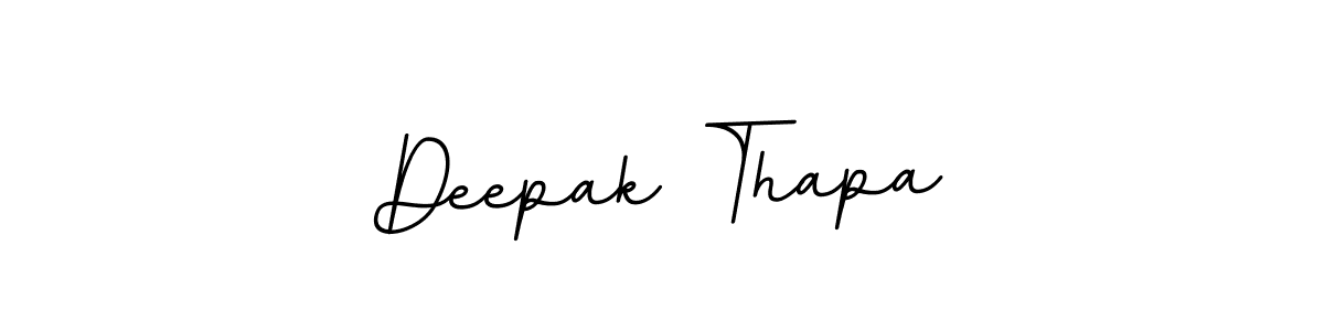 How to make Deepak Thapa name signature. Use BallpointsItalic-DORy9 style for creating short signs online. This is the latest handwritten sign. Deepak Thapa signature style 11 images and pictures png