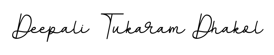 You should practise on your own different ways (BallpointsItalic-DORy9) to write your name (Deepali Tukaram Dhakol) in signature. Don't let someone else do it for you. Deepali Tukaram Dhakol signature style 11 images and pictures png