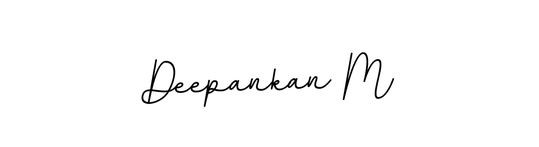 The best way (BallpointsItalic-DORy9) to make a short signature is to pick only two or three words in your name. The name Deepankan M include a total of six letters. For converting this name. Deepankan M signature style 11 images and pictures png