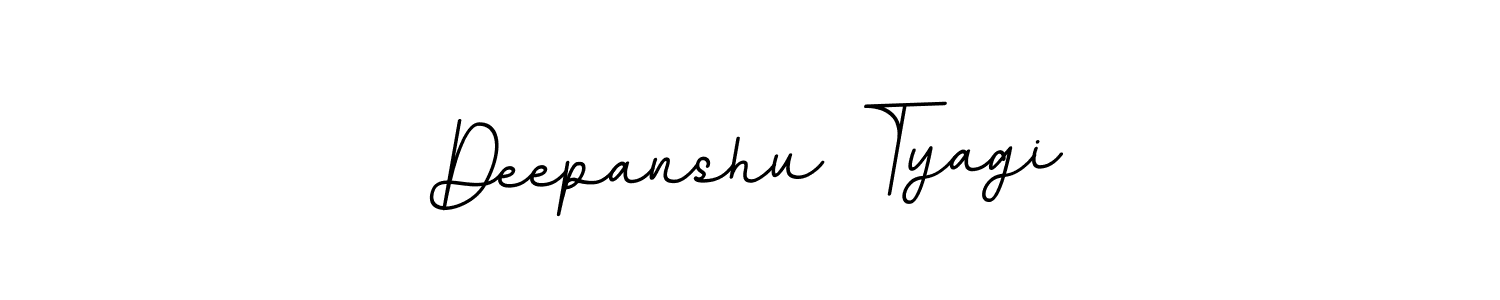 This is the best signature style for the Deepanshu Tyagi name. Also you like these signature font (BallpointsItalic-DORy9). Mix name signature. Deepanshu Tyagi signature style 11 images and pictures png