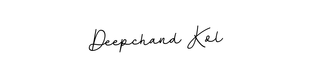 Make a beautiful signature design for name Deepchand Kol. With this signature (BallpointsItalic-DORy9) style, you can create a handwritten signature for free. Deepchand Kol signature style 11 images and pictures png