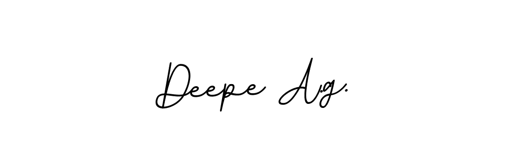 Use a signature maker to create a handwritten signature online. With this signature software, you can design (BallpointsItalic-DORy9) your own signature for name Deepe A.g.. Deepe A.g. signature style 11 images and pictures png