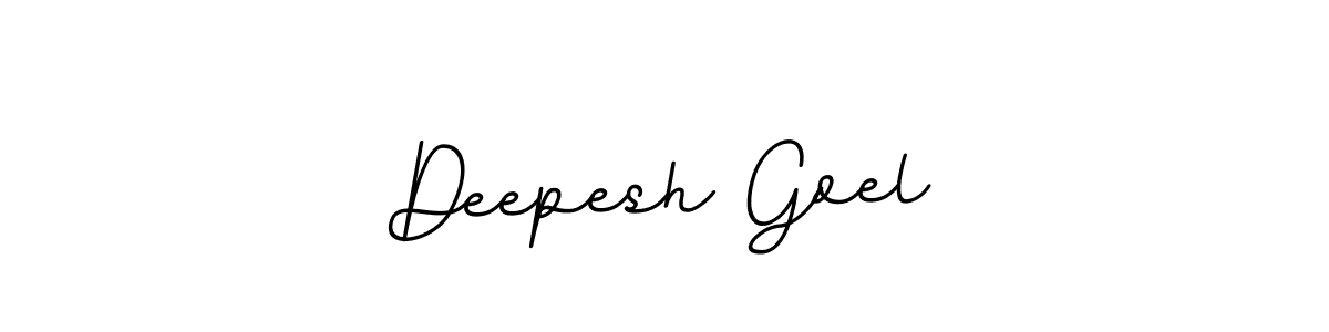 Deepesh Goel stylish signature style. Best Handwritten Sign (BallpointsItalic-DORy9) for my name. Handwritten Signature Collection Ideas for my name Deepesh Goel. Deepesh Goel signature style 11 images and pictures png