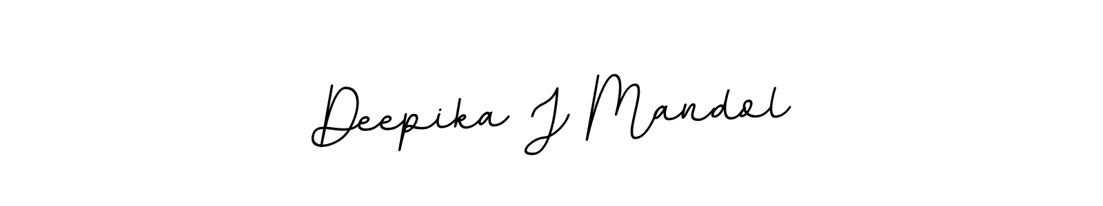 Use a signature maker to create a handwritten signature online. With this signature software, you can design (BallpointsItalic-DORy9) your own signature for name Deepika J Mandol. Deepika J Mandol signature style 11 images and pictures png