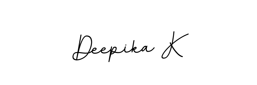 Make a beautiful signature design for name Deepika K. With this signature (BallpointsItalic-DORy9) style, you can create a handwritten signature for free. Deepika K signature style 11 images and pictures png