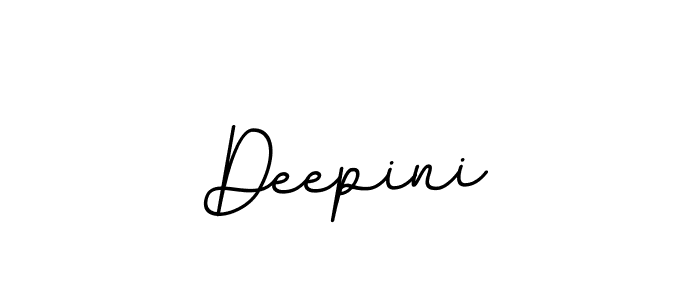 Design your own signature with our free online signature maker. With this signature software, you can create a handwritten (BallpointsItalic-DORy9) signature for name Deepini. Deepini signature style 11 images and pictures png