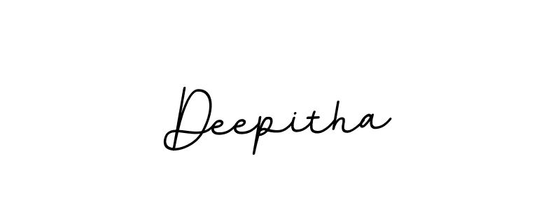 Create a beautiful signature design for name Deepitha. With this signature (BallpointsItalic-DORy9) fonts, you can make a handwritten signature for free. Deepitha signature style 11 images and pictures png