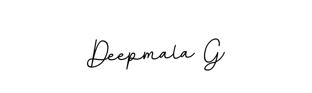Design your own signature with our free online signature maker. With this signature software, you can create a handwritten (BallpointsItalic-DORy9) signature for name Deepmala G. Deepmala G signature style 11 images and pictures png