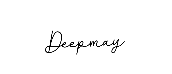 Create a beautiful signature design for name Deepmay. With this signature (BallpointsItalic-DORy9) fonts, you can make a handwritten signature for free. Deepmay signature style 11 images and pictures png