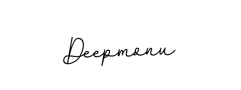 Make a beautiful signature design for name Deepmonu. With this signature (BallpointsItalic-DORy9) style, you can create a handwritten signature for free. Deepmonu signature style 11 images and pictures png