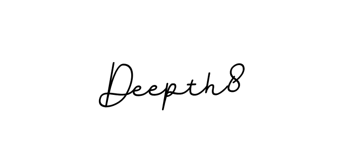 The best way (BallpointsItalic-DORy9) to make a short signature is to pick only two or three words in your name. The name Deepth8 include a total of six letters. For converting this name. Deepth8 signature style 11 images and pictures png