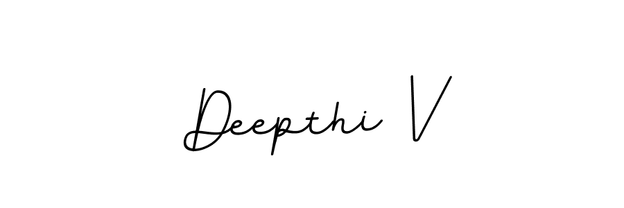 Deepthi V stylish signature style. Best Handwritten Sign (BallpointsItalic-DORy9) for my name. Handwritten Signature Collection Ideas for my name Deepthi V. Deepthi V signature style 11 images and pictures png