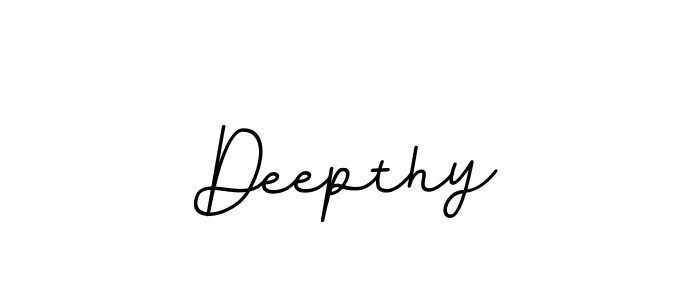 Design your own signature with our free online signature maker. With this signature software, you can create a handwritten (BallpointsItalic-DORy9) signature for name Deepthy. Deepthy signature style 11 images and pictures png