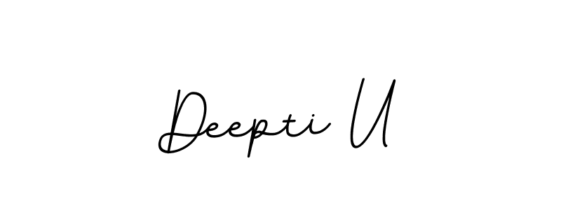 Also we have Deepti U name is the best signature style. Create professional handwritten signature collection using BallpointsItalic-DORy9 autograph style. Deepti U signature style 11 images and pictures png