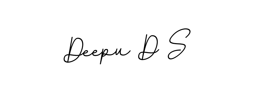 Deepu D S stylish signature style. Best Handwritten Sign (BallpointsItalic-DORy9) for my name. Handwritten Signature Collection Ideas for my name Deepu D S. Deepu D S signature style 11 images and pictures png