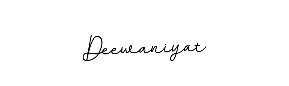 How to make Deewaniyat name signature. Use BallpointsItalic-DORy9 style for creating short signs online. This is the latest handwritten sign. Deewaniyat signature style 11 images and pictures png