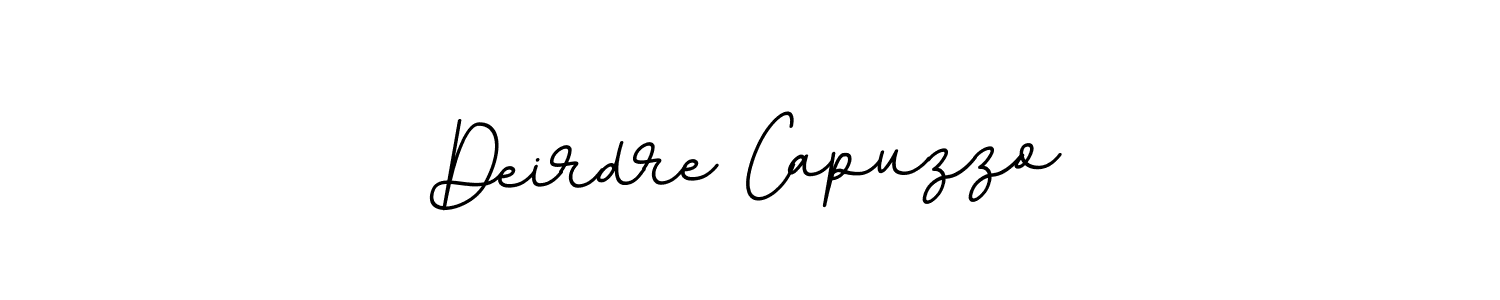 Use a signature maker to create a handwritten signature online. With this signature software, you can design (BallpointsItalic-DORy9) your own signature for name Deirdre Capuzzo. Deirdre Capuzzo signature style 11 images and pictures png