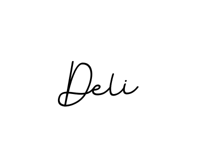 How to make Deli name signature. Use BallpointsItalic-DORy9 style for creating short signs online. This is the latest handwritten sign. Deli signature style 11 images and pictures png