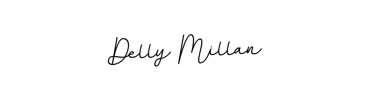 The best way (BallpointsItalic-DORy9) to make a short signature is to pick only two or three words in your name. The name Delly Millan include a total of six letters. For converting this name. Delly Millan signature style 11 images and pictures png