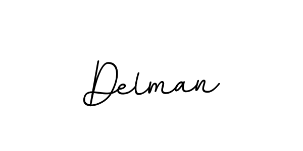 Use a signature maker to create a handwritten signature online. With this signature software, you can design (BallpointsItalic-DORy9) your own signature for name Delman. Delman signature style 11 images and pictures png