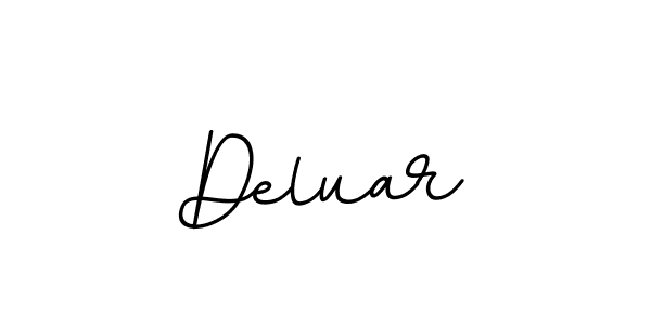 Design your own signature with our free online signature maker. With this signature software, you can create a handwritten (BallpointsItalic-DORy9) signature for name Deluar. Deluar signature style 11 images and pictures png