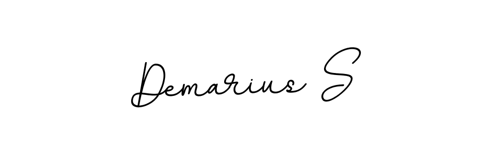 You should practise on your own different ways (BallpointsItalic-DORy9) to write your name (Demarius S) in signature. don't let someone else do it for you. Demarius S signature style 11 images and pictures png