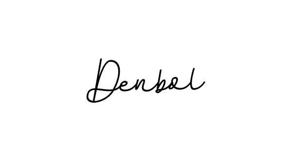 Use a signature maker to create a handwritten signature online. With this signature software, you can design (BallpointsItalic-DORy9) your own signature for name Denbol. Denbol signature style 11 images and pictures png