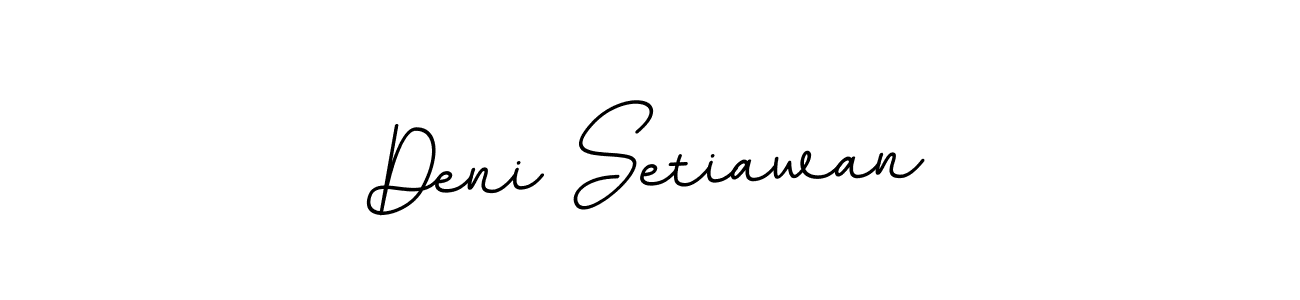 Use a signature maker to create a handwritten signature online. With this signature software, you can design (BallpointsItalic-DORy9) your own signature for name Deni Setiawan. Deni Setiawan signature style 11 images and pictures png