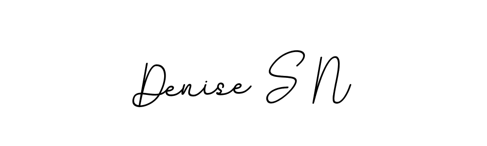 Denise S N stylish signature style. Best Handwritten Sign (BallpointsItalic-DORy9) for my name. Handwritten Signature Collection Ideas for my name Denise S N. Denise S N signature style 11 images and pictures png