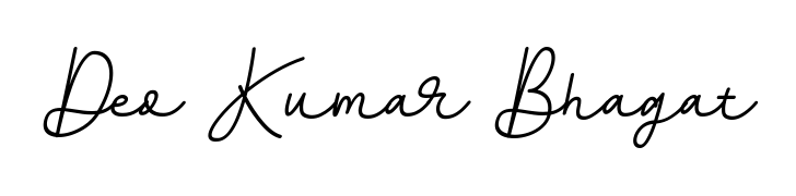 A modern signature idea for name Deo Kumar Bhagat using BallpointsItalic-DORy9 font. Clean strokes and elegant curves make it stand out instantly. Deo Kumar Bhagat signature style 11 images and pictures png