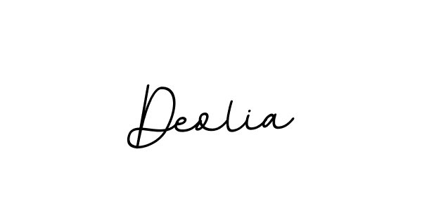Create a beautiful signature design for name Deolia. With this signature (BallpointsItalic-DORy9) fonts, you can make a handwritten signature for free. Deolia signature style 11 images and pictures png