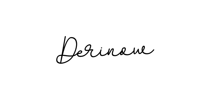 Use a signature maker to create a handwritten signature online. With this signature software, you can design (BallpointsItalic-DORy9) your own signature for name Derinow. Derinow signature style 11 images and pictures png