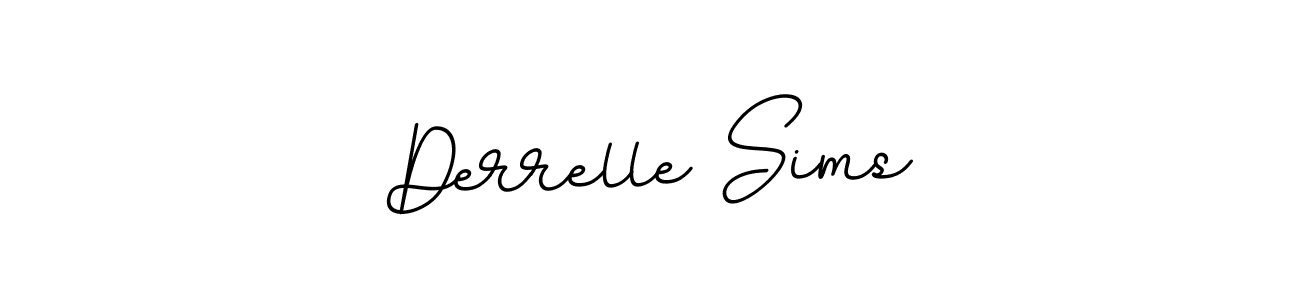 Design your own signature with our free online signature maker. With this signature software, you can create a handwritten (BallpointsItalic-DORy9) signature for name Derrelle Sims. Derrelle Sims signature style 11 images and pictures png